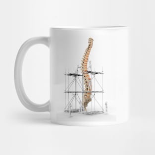 Spine with workers, spine repair (F007/9884) Mug